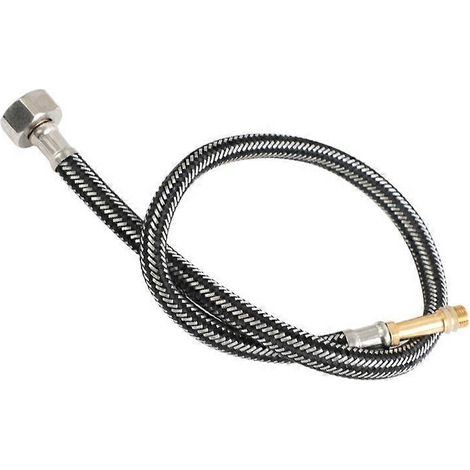 Flexible industriel pour robinet - Longueur : 60 cm Flexible en acier inoxydable pour robinet de douche Compatible avec mitigeur de cuisine et robinet d'évier Macaron