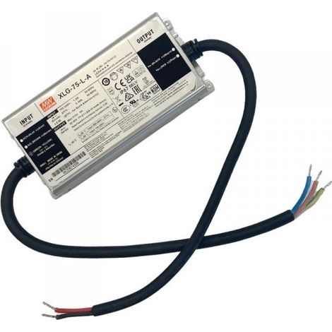 MW MEAN WELL XLG-75-L-A Led Driver Corrente Costante 700mA 53-107V 75W IP67 Input 220V e 110V