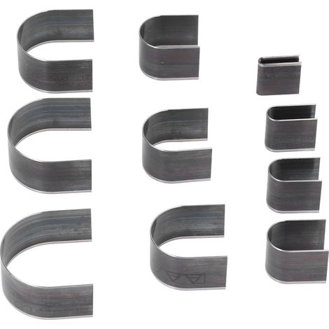 Ensemble de 10 matrices de découpe pour cuir, outils de coupe et de finition pour les coins et les bords, pour la fabrication artisanale de produits DIY (1/5)