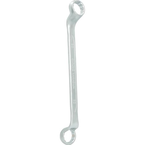 1 - Clé polygonale - Clé double coudée - Acier chrome vanadium - Forgé selon DIN 838 - Pour vissages profonds - Chromé mat - 30x32 mm (1/5)
