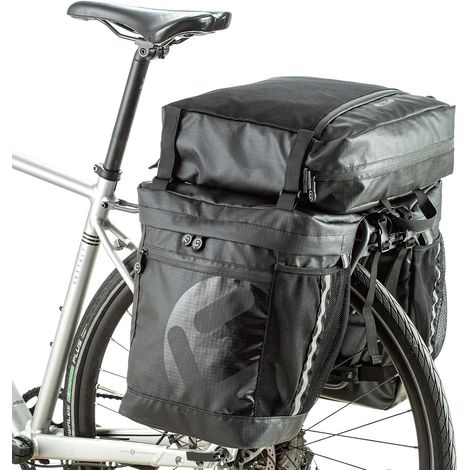 Sacoche Arrière Vélo - 900D Imperméable - Pour Selle ou Porte-Bagages - 32x12x14 cm - 1 Pièce (1/5)