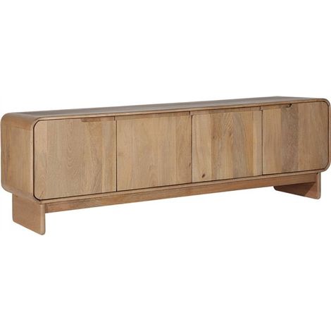 Chaise contemporaine en pin et tissu beige - beige et bois clair (1/5)