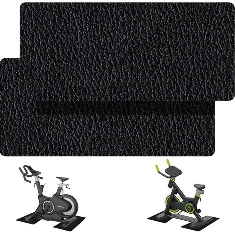 Lot de 2 tapis de protection de sol pour équipement de sport et de fitness, 28 x 70 cm, tapis de protection de sol pour fitness, épaisseur 6 mm, tapis de course (1/5)