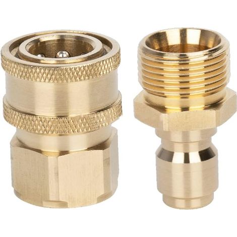 Ensemble d'adaptateurs pour nettoyeur haute pression, M22, raccord mâle femelle, 3000 PSI (1/5)