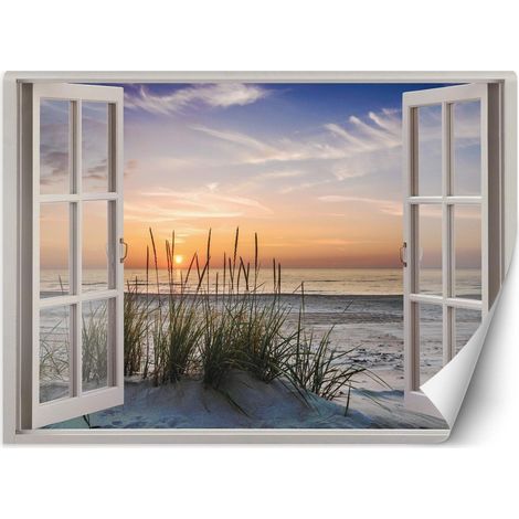 Papier peint coucher de soleil sur la plage - 210 x 150 cm