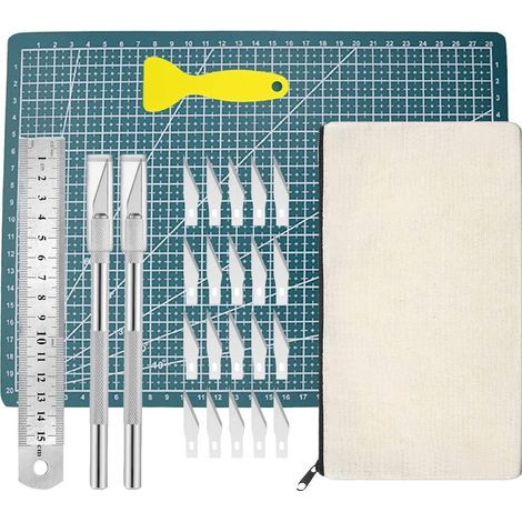 26 Pieces Vinyl Plotter Accessories Set - Weeding Tools - DIY Tool - Scalpel Cutting Knife - Sculpting Knife - Cameos - Inscriptions - DIY Art (1/5)