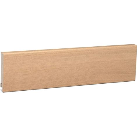 KGM Sockelleiste Eiche Furnier weiß geölt 16x80mm Modern Profil