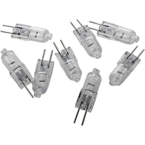 Lampadina alogena 12 V, 20 W, luce bianca calda, base bipolare, set di 8 (1/5)