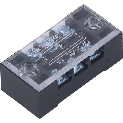 Borne de raccordement TB en laiton 5 pièces, 15A 600V, 3 pôles, pour barrières filaires professionnelles (1/5)