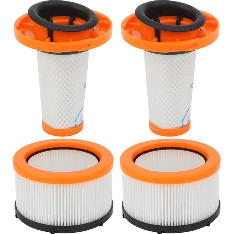 Confezione da 2 filtri di ricambio per aspirapolvere senza filo Rowenta X-Force Flex 9.60 Animal RH20xx RH2078 RH2037 RH2038 RH2039 RH20C2 – 2 filtri in schiuma ZR009010 + 2 filtri motore