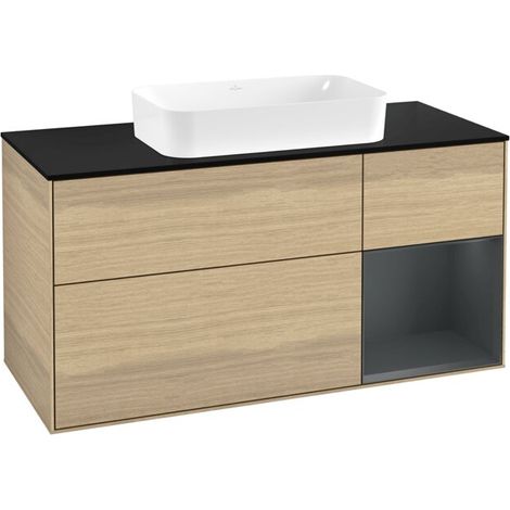 Villeroy & Boch F712HGPC Meuble sous-lavabo Finion F71 (1/2)