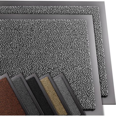 VOUNOT® Juego de 2 Felpudo Entrada casa, 60x90cm, Antracita