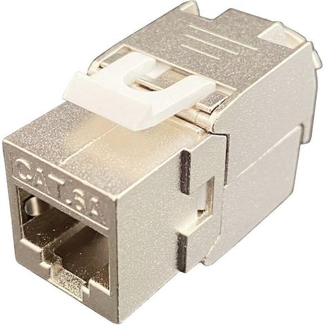 RJ45 Keystone Jack Cat6 Cat6A Cat7 sans outil, module réseau blindé pour câblage Ethernet rapide et fiable, connecteur femelle haute performance. (1/4)