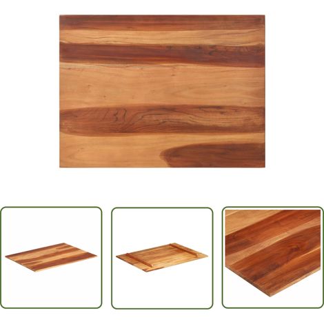 Dessus de table, Plateau De Table Bois solide 15-16 mm 60x80 cm LKF79424 (1/5)