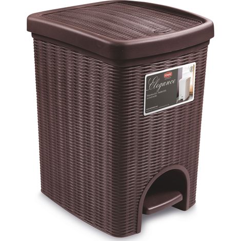 Stefanplast PATTUMIERA BAGNO ELEGANCE Lt.20 - cm. 31x27,5x39 h col. Tortora
