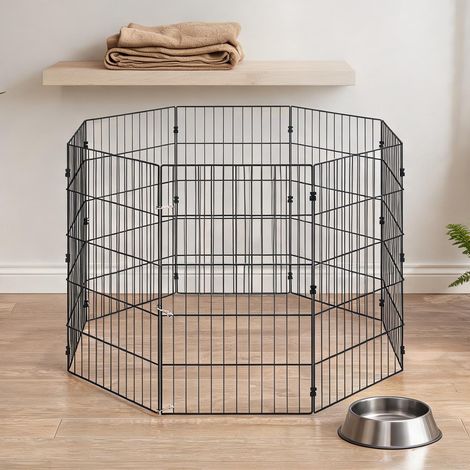 Barrière pour chien nero en acciaio 100 x 100 x 80 cm (1/5)