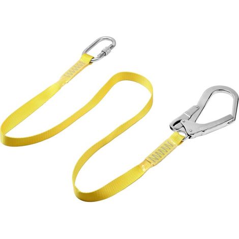 Longe de sécurité en sangle avec mousqueton et boucle en acier pour l'escalade