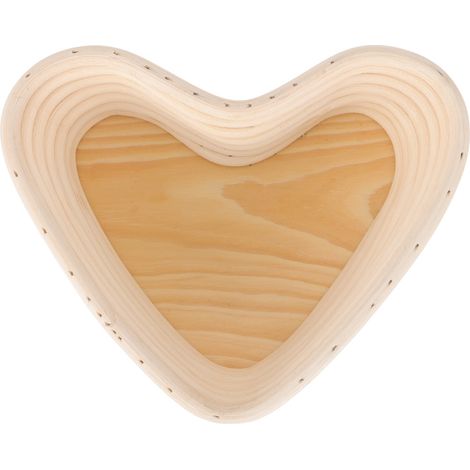2 Panier fermentation, forme cœur, rotin naturel, doublure lin lavable, cuisson pain maison (1/5)