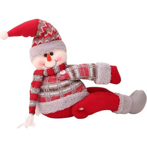 Crochets de rideaux de Noël - crochets de rideaux bonhomme de neige, poupée, réglables (1/4)