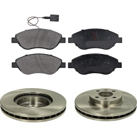 KIT FRENI ANTERIORI compatibile con FIAT STILO (192) - DISCHI + PASTIGLIE OEM: FDB1468, FDB1466 / 16422 /SOSTITUZIONE DIRETTA/BASSA POLVERE/SILENZIOSO (1/5)
