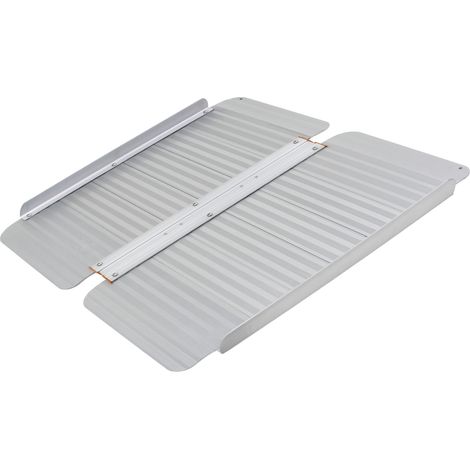 Rampe d'accès aluminium 300 kg - 610 x 720 mm - largeur utile 660 mm - pliable MW Tools ARP0995 (1/5)