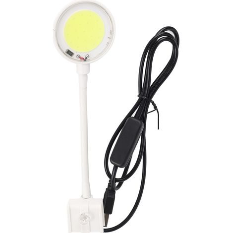 Mini lampe LED pour aquarium avec technologie COB alimentée par USB, haute luminosité, rotation à 360 degrés, fixation par pince, pour aquariums d'eau douce (1/5)