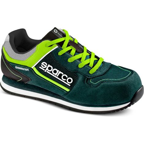 Scarpe Antinfortunistiche Sparco Gymkhana Seb S1P Verde/Giallo 42 (1/4)
