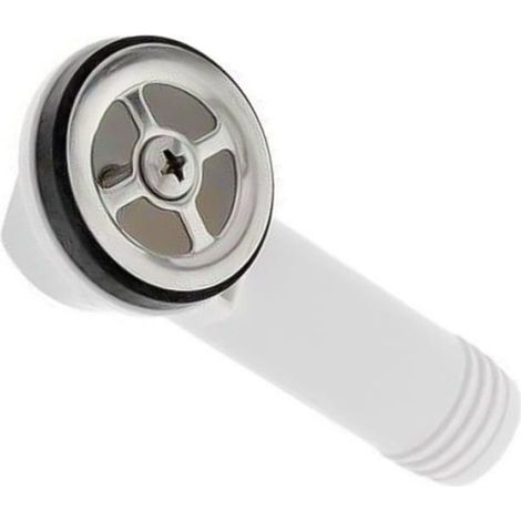 Tuyau Trop-plein pour Lavabo avec Tête & Joint Rond 125351, Accessoire Cuisine (1/5)