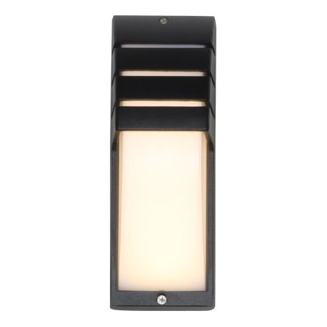 Applique da parete a LED 9W, design semplice e moderno, sempre accesa, luce calda, lampada notturna impermeabile per giardino, balcone, terrazza, corridoio, patio, muro esterno (1/5)