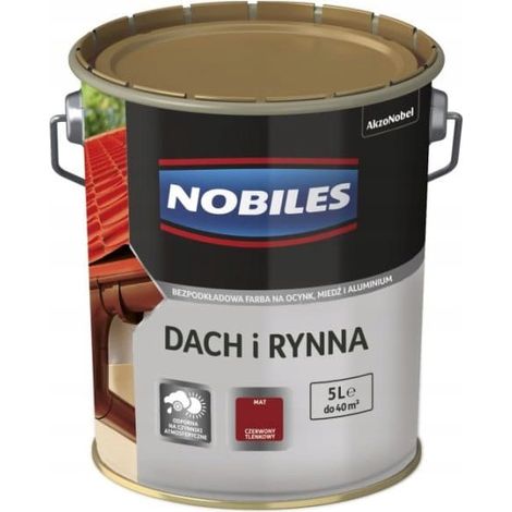 Peinture acrylique AkzoNobel pour métal 5 l oxyde rouge mat 1 pc.