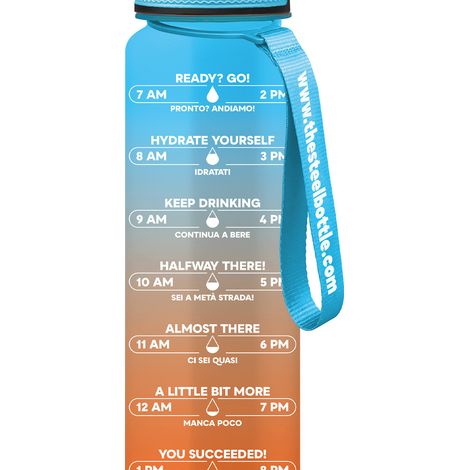 The Steel Bottle MWB1L5SK bidón de agua Uso diario 1000 ml Tritan Azul, Naranja (1/4)