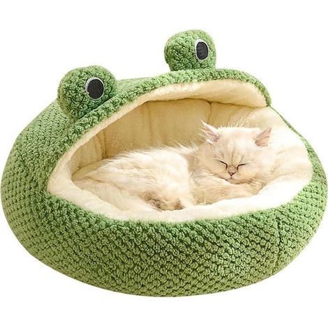 Cocoon-Shaped Dog and Cat Bed with Short Velvet, Non-Slip Bottom, Washable Interior (1/5)