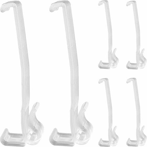 Filiyano-Lot de 6 clips Kappa pour stores vénitiens, 3-1/4 po, en plastique transparent, pour stores horizontaux (vente au détail) (1/5)