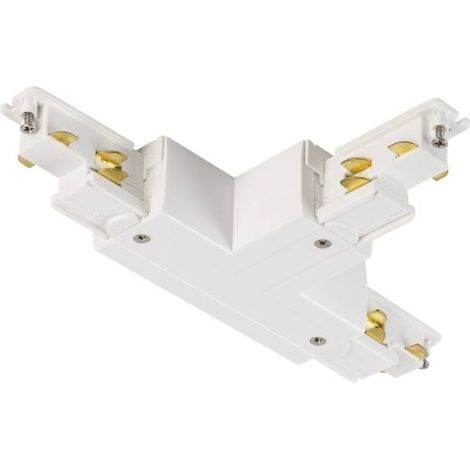 Systèmes rail 3 allumages 230V S-TRACK DALI connecteur T réversible droite avec possible alimentation blanc - SLV 1007821