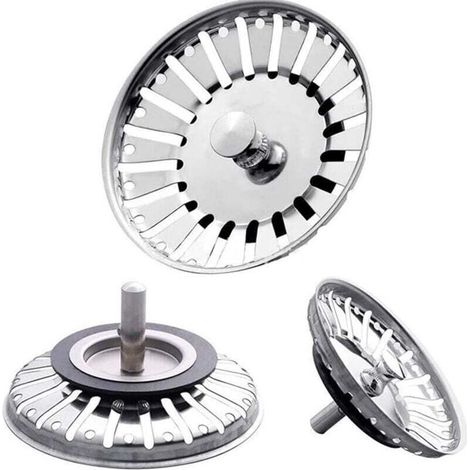 Pack 84mm Strainer Baskets, Kitchen Sink Drain Plug, Sink Stopper MUMU (1/4)