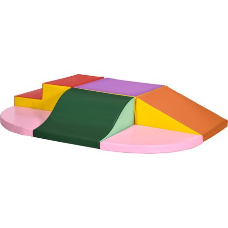 Ensemble de Constructions Souples pour Enfants de 1 à 3 Ans, 6 Pièces en PU et EPE Multicolores (1/5)