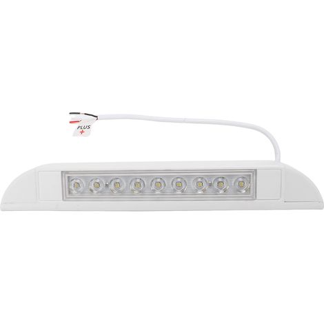 Auvent LED pour porche et camping-car, 10 pouces, éclairage blanc froid 6000K, étanchéité IP67, court-circuit d'inondation extérieur sans interrupteur (1/5)