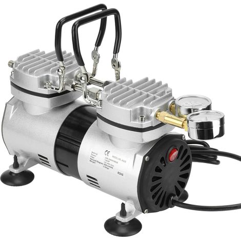 pompe à Air sous vide sans huile 1/4HP haute pression grand débit Ultra silencieux petite pompe à compresseur d'air sans huile(EU 220-240V) (1/5)