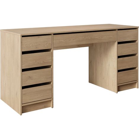 Mesa de oficina Comfivo Terros II, Roble, Con cajones, Número de puertas: 0, Número de cajones: 0, 76x154x55cm