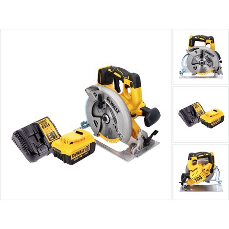 DeWalt DCS 570 M1 Akku Handkreissäge 18 V 184 mm Brushless + 1x Akku 4,0 Ah + Ladegerät (1/5)