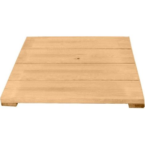 Tarima de madera de pino 50 x 50 cm / 28 mm - (1/5)