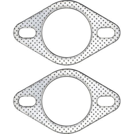 57mm 2,25 pouces Joints d'échappement, 2 vis pour collecteur de silencieux, graphite haute température avec anneau de feu, lot de 2 (1/5)