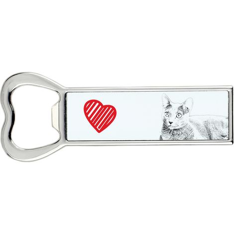 Gatto Blu Russo - un apribottiglie con un gatto, un apri-frigo personalizzato, un regalo unico per uomo di Art-Dog (1/5)