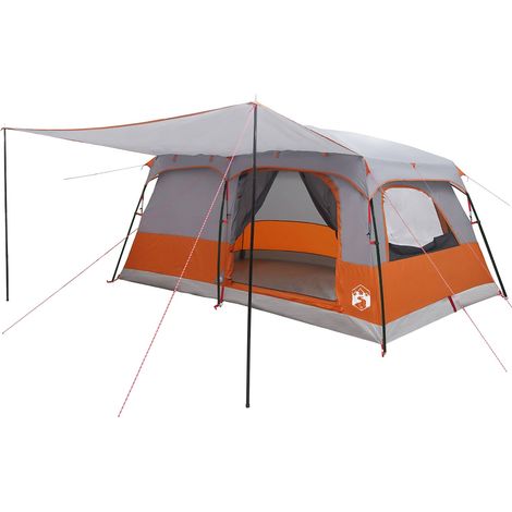 Tienda Familiar con techo Gris y naranja 500 x 400 x 230 cm