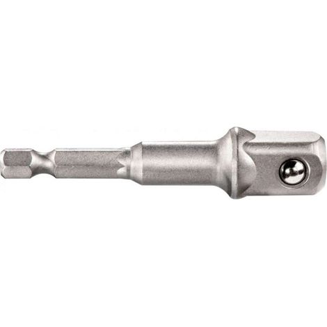 Metabo Adattatore esagono esterno 1/4 su quadro esterno 1/2, lunghezza 72 mm, resistenti agli urti (628838000)