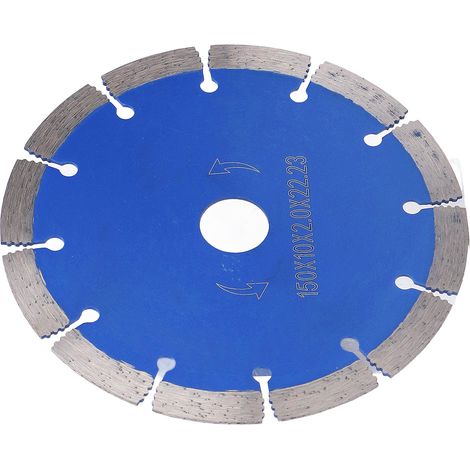 Segmentiertes Trockensägeblatt 65 Manganlegierungsstahl Diamanttrennscheiben für Marmor 150x10x2,0x22,23 mm (1/5)