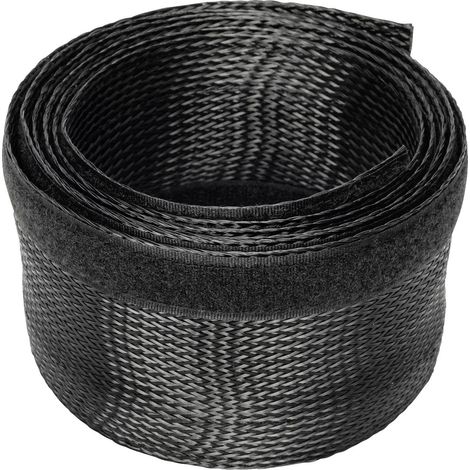 Digitus Organisateur de câbles noir 2 mètres flexible (1/5)