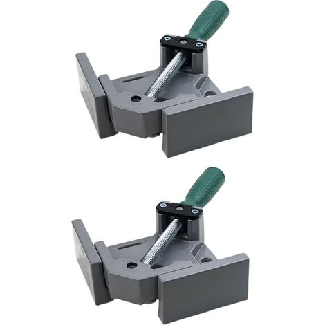 2 Pièces Pince à Angle Droit Poignée Pince à Angle de 90 Degrés Mâchoire Pivotante Réglable pour le Soudage des Métaux de Cadre de Menuiserie (1/5)
