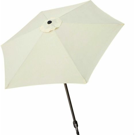 Aktive Hexagonal Parasol Crème 270 cm Terrasse Jardin