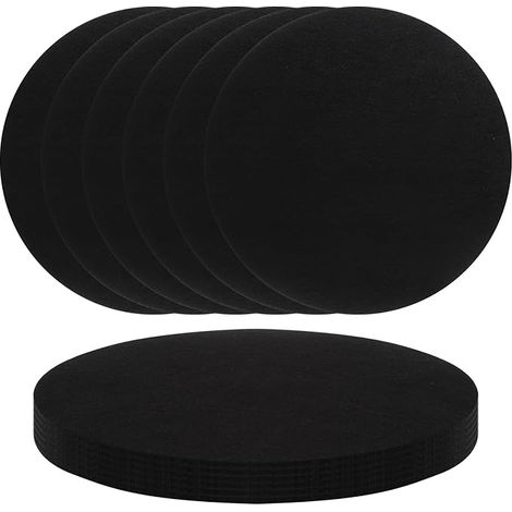 Dessous de Verre Ronds en Feutre Lavables Dessous-de-Verre Protègent la Table Réutilisables Verres Pots Vases Assiettes Bols (20 cm) (1/5)